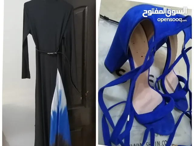 فستان طويل للمحجبات وغير محجبات من شي ان مع كعب للبيع
