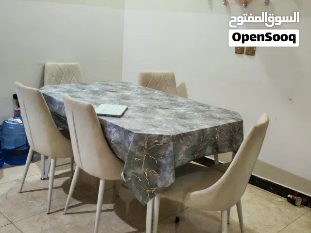 طاولة سفرة طعام 6 مقاعد