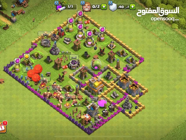 حساب كلاش اوف كلانس للبيع مستوى القريه 7