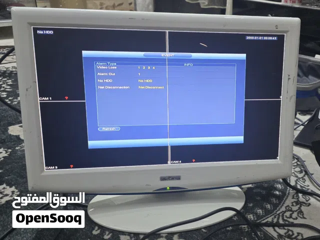 شاشة اكورا حجم 18 و نص منفذ اج دي اي ام و سكارت و تفي فيها مكان قرص ديفيدي