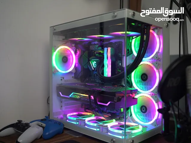تجميعة pc بيسي قوية للالعاب والمونتاج كيس كامل فقط بدون شاشة للبيع نظيف جدا استعمال قليل