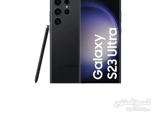 سامسونج  هاتف Galaxy S23 Ultra 5G ثنائي الشريحة بلون أسود فانتوم وذاكرة وصول عشوائي (RAM) سعة 8 جيجا