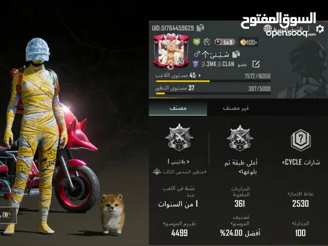 Pubg Accounts and Characters for Sale in Sana'a