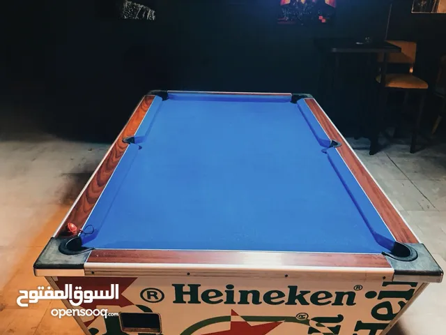 طاولة بلياردو للبيع – تصميم هاينكن Pool Table for Sale–Classic Heineken Design