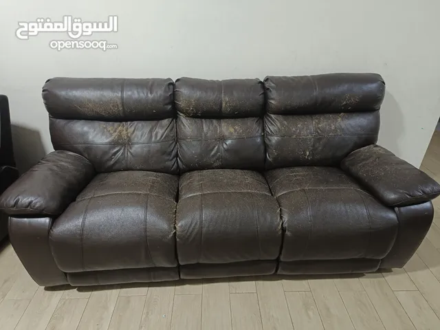 3 Seater Recliner Leather Sofa