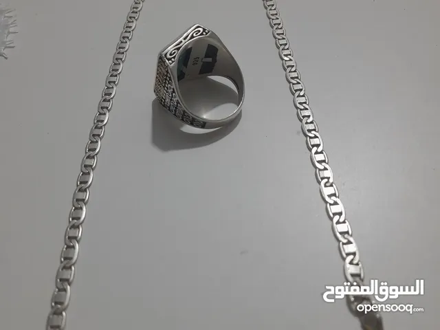 خاتم وسنسال فضه البيع