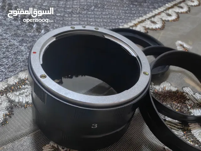 ادبتر كانون لتركيب العدسات على الكميرى وتحويل الي مايكرو بعدة مقاسات