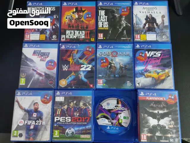 سيديات PS4 مستخدمة بحالة ممتازة