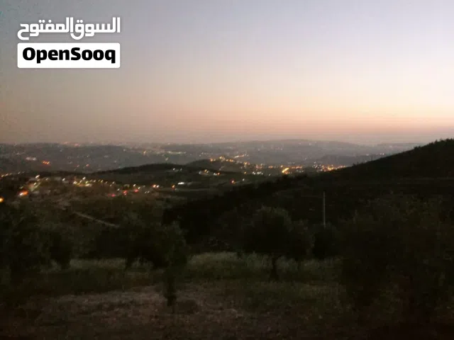 قطعة ارض في جبا _جرش مساحتها 4 دونم وربع على قمة الجبل