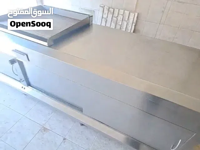 ثلاجه خزين ستيل ستيل طبي غذائي وجريل طويل طوله 3 م حمود