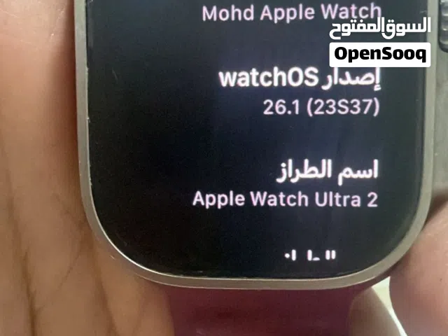 ساعة ابل التر 2 تيتانيوم نظيفه وبطاريه ممتازه