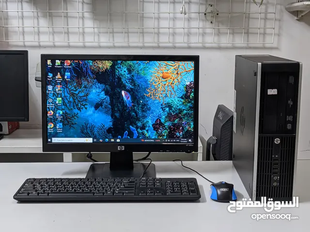 HP Core i7 Computer Set - 3.40Ghz Speed 8GB Ram 256GB SSD 19" HD Monitor Win 10 Office