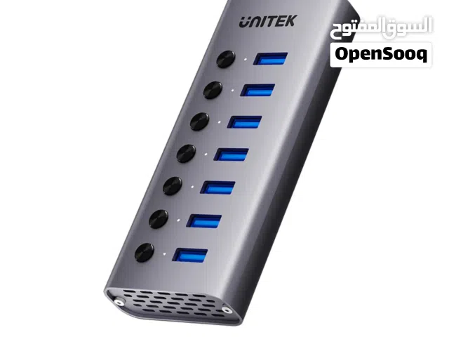 يو اس بي هب يوني تك UNITEK Powered USB Hub 7 Port USB 3.0 مع سويتش
