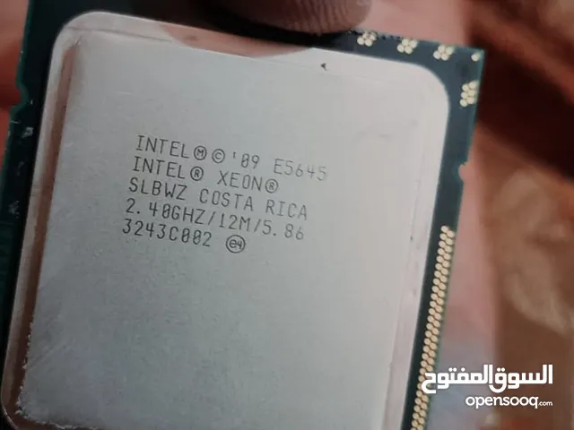Intel Xeon Processor E5645 12M Cache, 2.40 GHz, 5.86 GT/s Intel QPI معالج Xeon