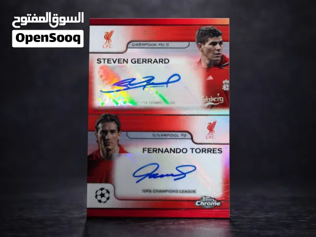 Steven Gerrard / Fernando Torres signature card  5/5