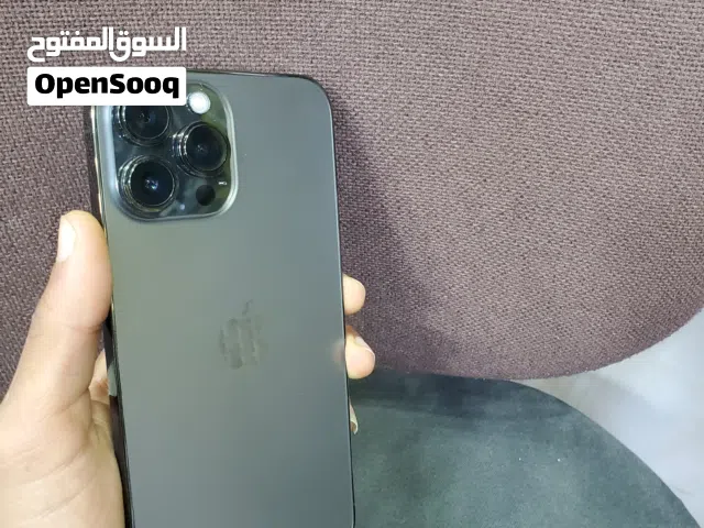 ايفون 13برو ماكس  بطاريه 87 ذاكره 128 شريحه الكتروني  مغير شاشه وكاله