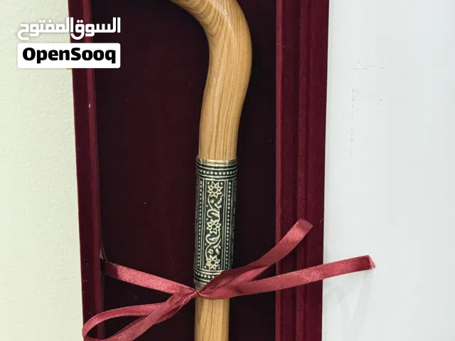 عصا عتم مرصعة بالفضة