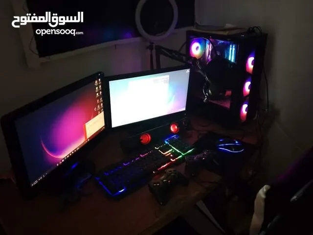 Gaming PC كمبيوتر الألعاب كامل القطع+شاشتين مستعجل للبيع ضروري