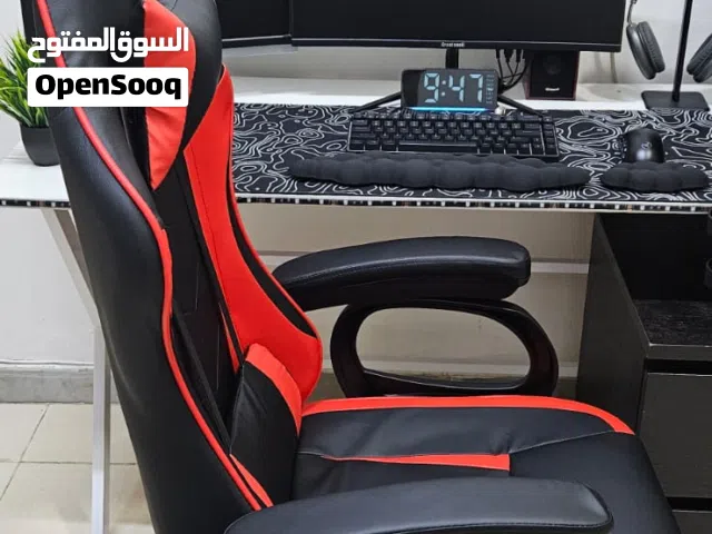 كرسي العاب جيمنج احمر واسود مع مساج ومسند للاقدام بسعر رخيص جدا