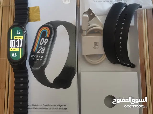 سوار ذكي شاومي باند 8 اللون الاسود النادر