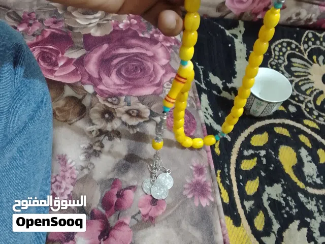 مسبحة مسك مطرزة فيروز