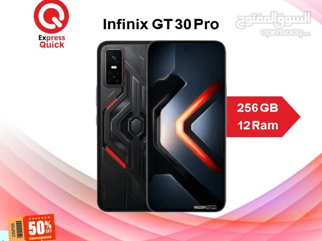INFINIX GT 30 PRO ( 256GB ) / 12 RAM NEW /// انفنكس جي تي 30 برو ذاكره 256 جيجا الرام 12 الجديد كليا