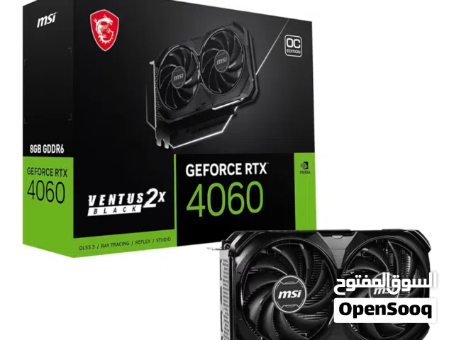 حط سعرك!! (Rtx 4060 8GB ) استعمال حشمه و نضيف الكرت ماعليه كلام مكمل مكمل سنه وشي معاي ولا شكيت منه