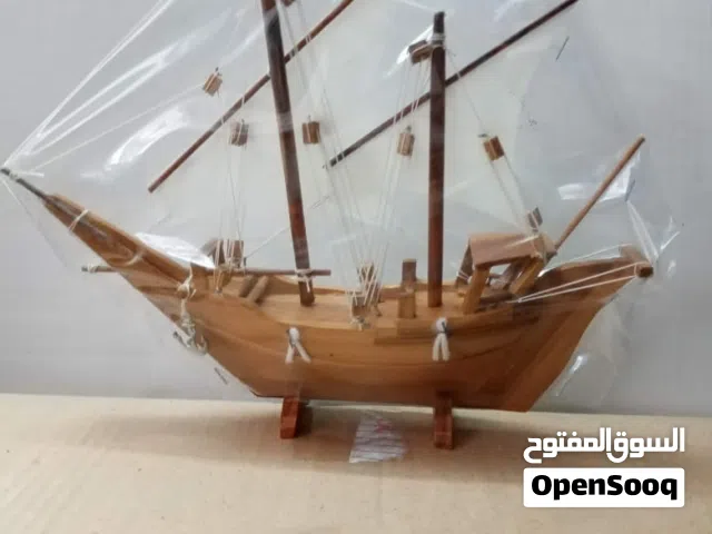 Handmade Wooden Decorative Ship Model – Vintage Sailing Boat.,