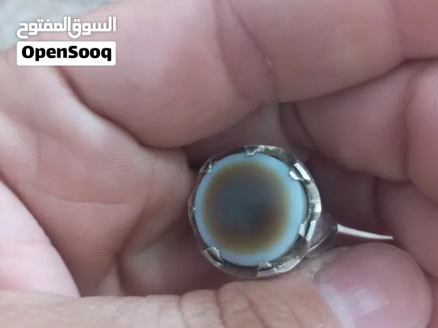 خاتم جزع بقري يماني قديم