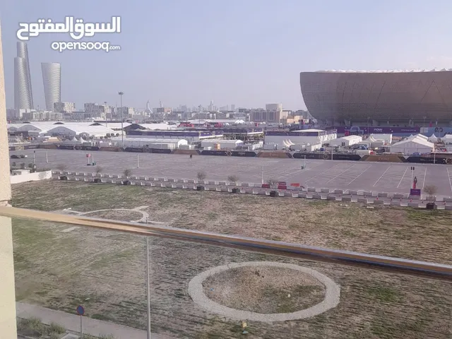 للبيع شقة بالوسيل مفروشة بالكامل مقابل أستاد لوسيل مباشرة 2 غرفه