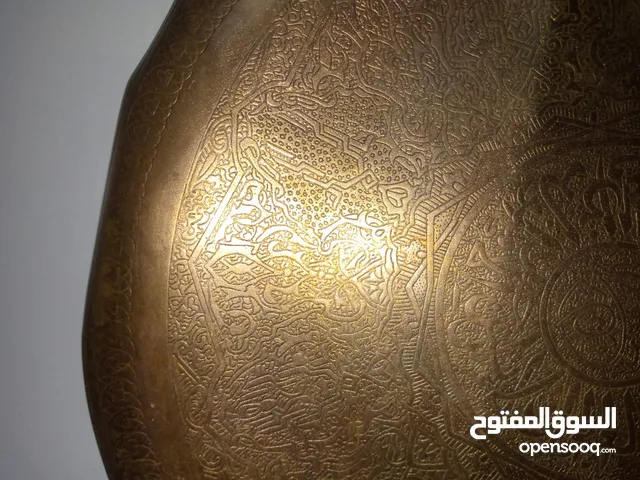 صنيه نحاس قديم تعليق  قطر 38 حفر اسلامي