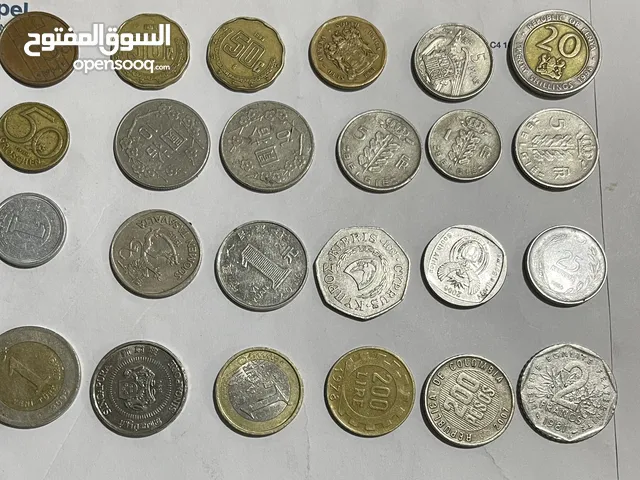 عملات معدنية نادرة ومختلفه محليه وعربيه وعالمية