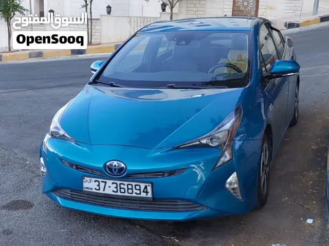 تويوتا بريوس برايم 2017 فيروزي لون مميز جدا TOYOTA PRIUS Prime 2017  Hybrid plug-in