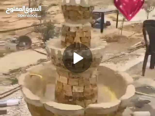 نوافير زاويه ودائري ملبس حجر بالوان وشكال مختلفه وباسعار مشجعه