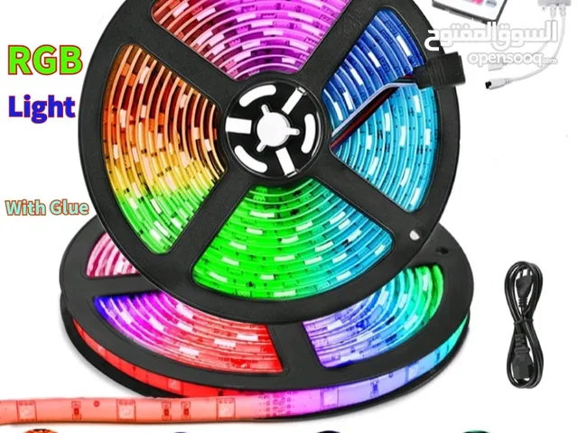 شريط إضاءة ملون 8 الوان مختلفة RGB 5 meters COLOR LED strip decoration light