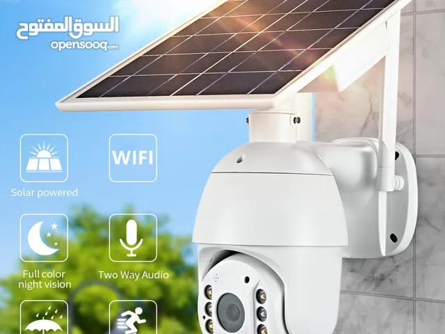 كاميرا مراقبة بالطاقة الشمسية 360 درجة – إنذار وحساس حركة