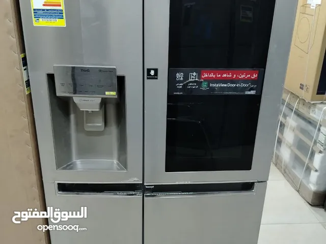 تلاجه ال جي انستا فيو اتنين باب  618 لتر دور أن دور لون سيلفر – إستانلس إستيل انفرتر خاصية الذكاء ال