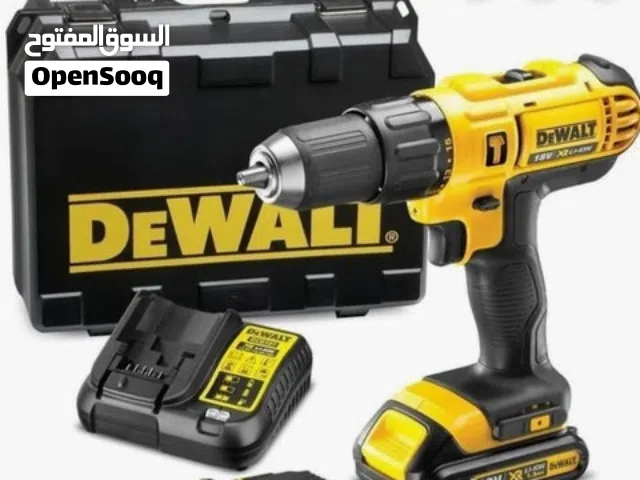 دريل شحن DeWALT 18V XR أصلي مع بطاريتين + شاحن + شنطة