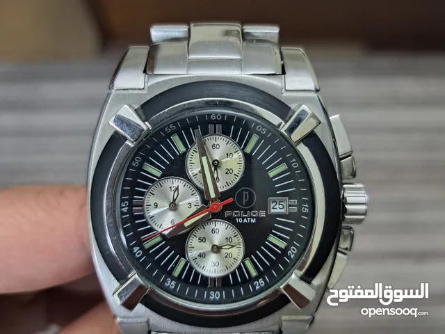 ساعة رجالي مميزة POLICE كوبي درجة اولى وماكينة اصلية بحالة الوكالة استخدام بسيط جدا جدا