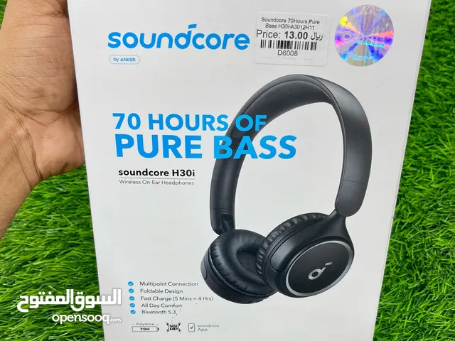 Soundcore H30i Wireless On-Ear Headphones, Foldable Design, Pure Bass, 70H Playtime, Bluetooth 5.3,