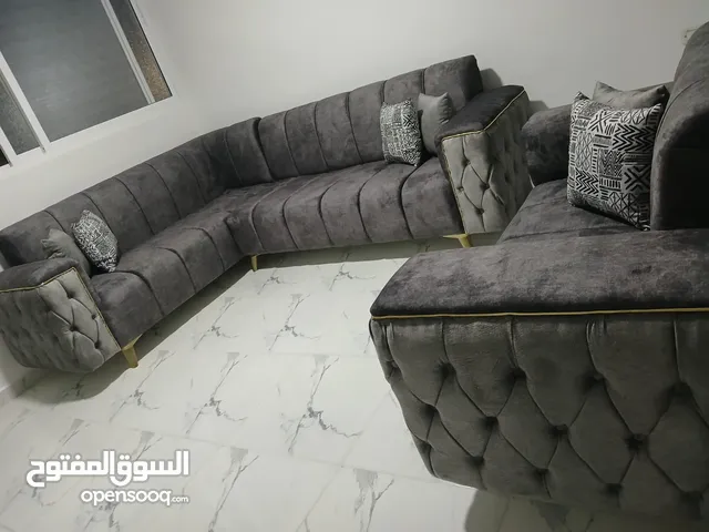 طقم كورنر تفصيل خشب لاتيه وقراط اسفنج ضغط عالي اسفنج تركي قماش مخمل ووتر بروف
