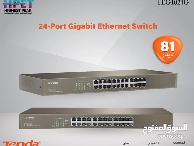 محول جيجابايت Tenda TEG1024G Gigabit Ethernet Switch 24 Port