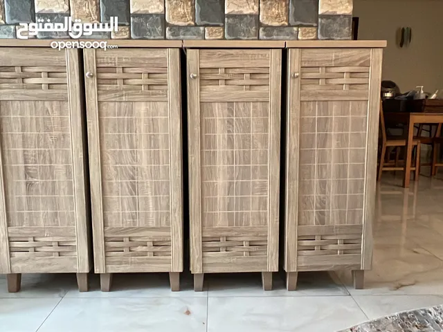 للبيع عدد 4 كبتات احذيه For sale a shoe cabinet in almost new condition.