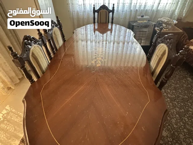 طاولة سفرة بيضاوية مع 6 كراسي سعر لقطة