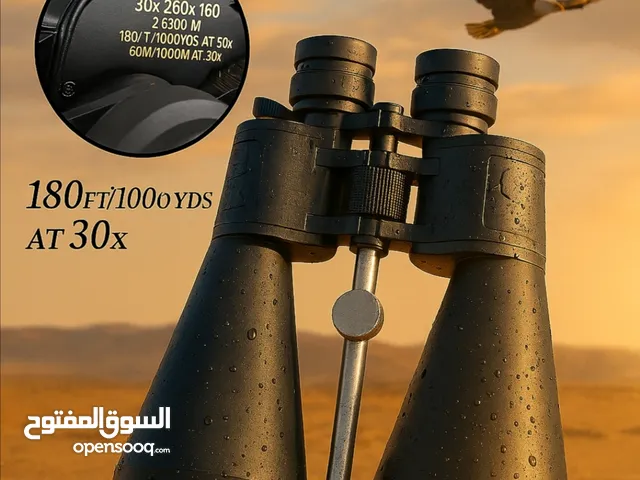 المنظار الأسود الكلاسيكي من ماركة Binoculars العالمية استخدام مزدوج: عسكري ومدني للصيد تقريب خيالي