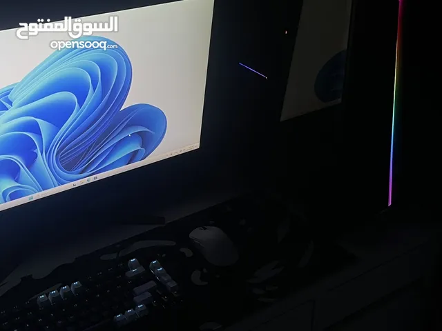 كمبيوتر قيمنق RTX 3060 Ti مع شاشة 27 إنش 165 هيرتز + كيبورد وماوس احترافي
