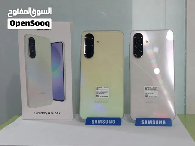 جالاكسي A36 5G مستعمل بحالة الوكالة مع الكرتونة 128\256 جيجا 16 رام