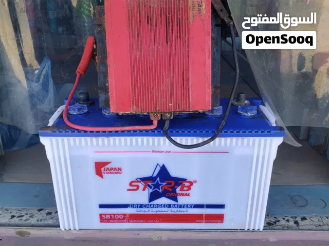 بطاريه +محول