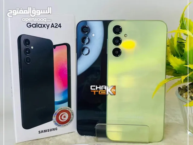 مستعمل ايام Samsung A24 رام 16 جيجا 128 مع بكج أغراضة والكرتونه الأصلية مكفول متوفر توصيل