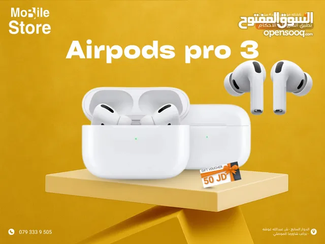 APPLE AIR PODS PRO 3 NEW / سماعه ابل ايربودس برو 3 الجديده كلياً